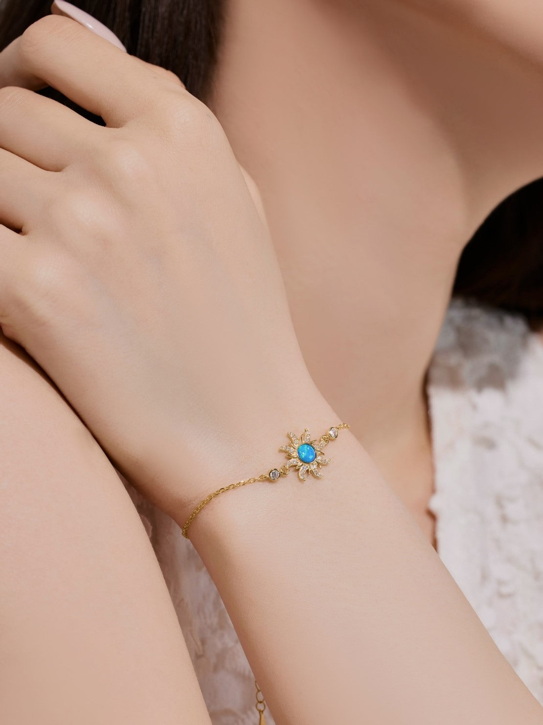 Sunkissed Blue Opal Bracelet