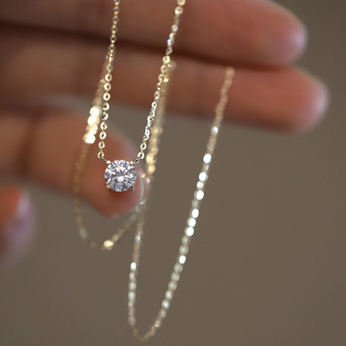 Everyday Solitaire Necklace